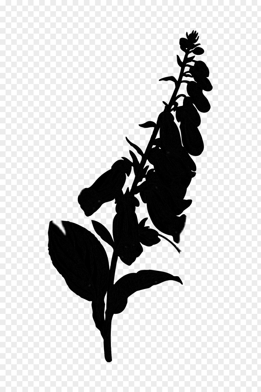 Silhouette Flower Leaf PNG