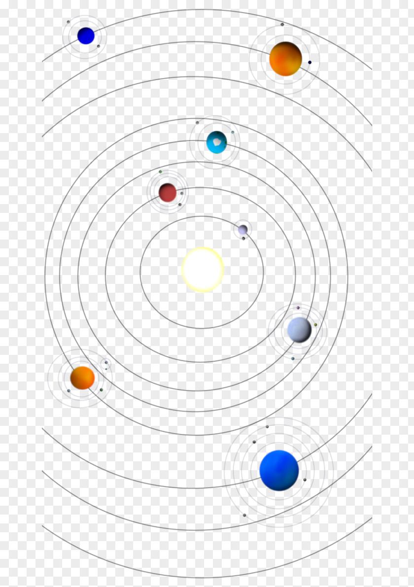 Solar System Model Circle Point Angle PNG