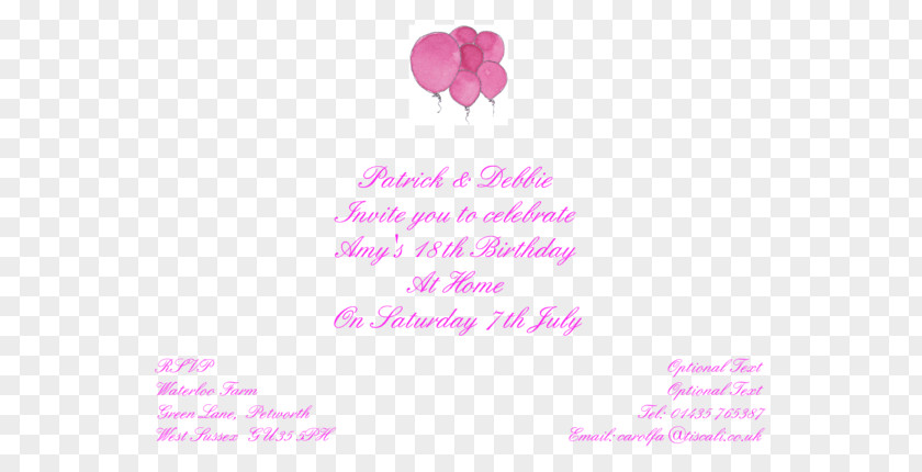 18th Birthday Invitation Wedding Greeting & Note Cards Thisisnessie.com Graphics PNG