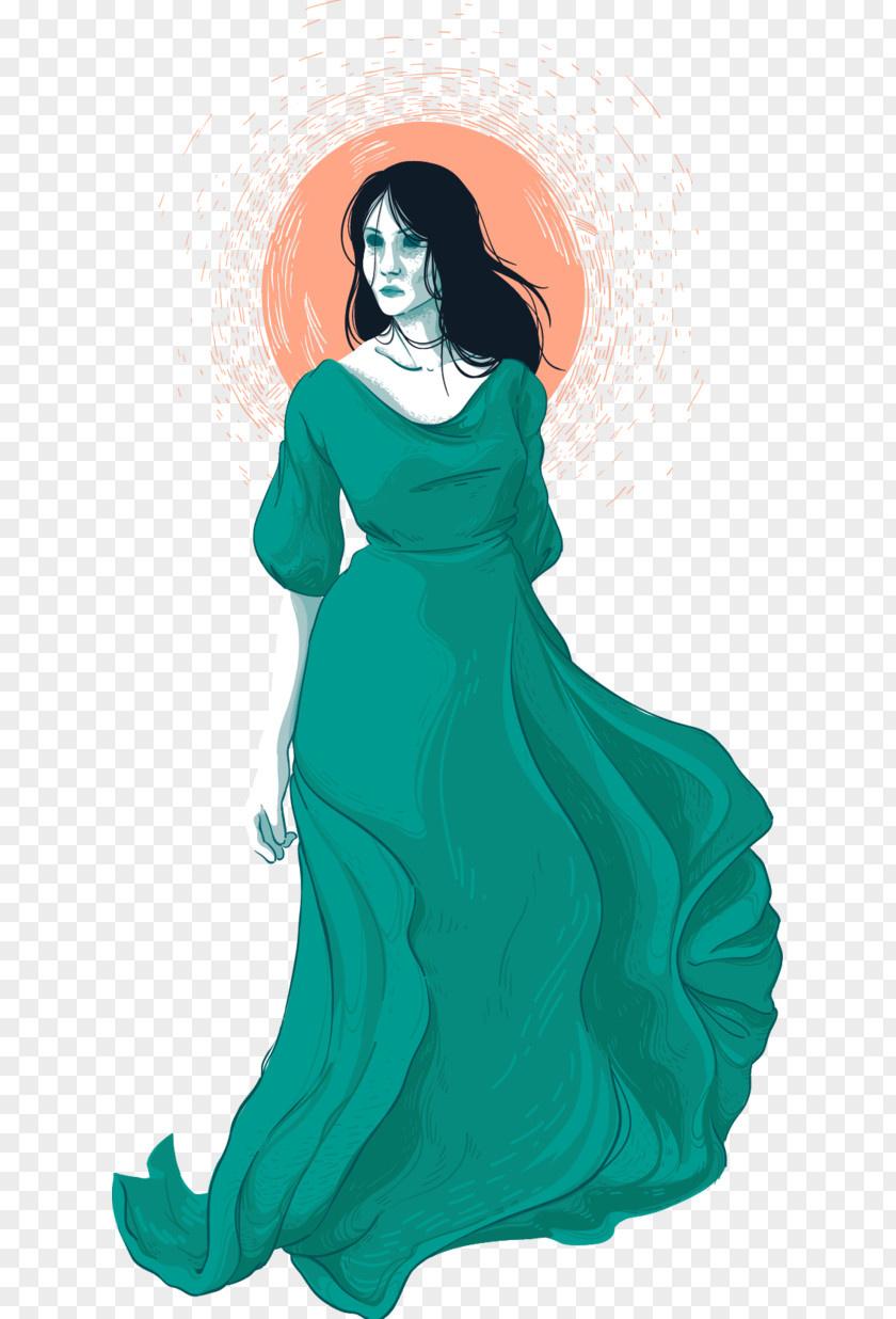 20 Century Young Adult Fiction E M. FITCH Gown PNG