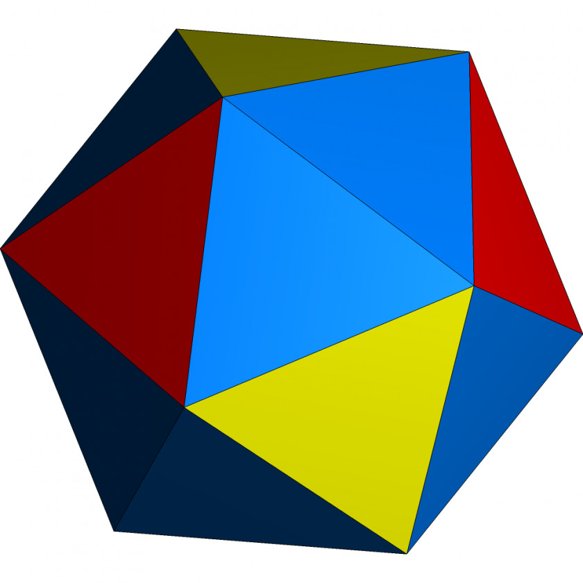 Face Regular Polyhedron Geometry Icosahedron PNG