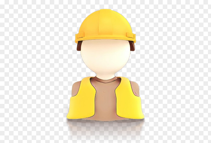Yellow Hard Hat Personal Protective Equipment Construction Worker PNG