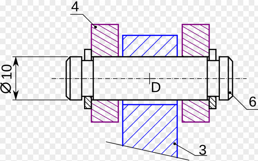 Bande Technical Drawing Circlip Technique PNG