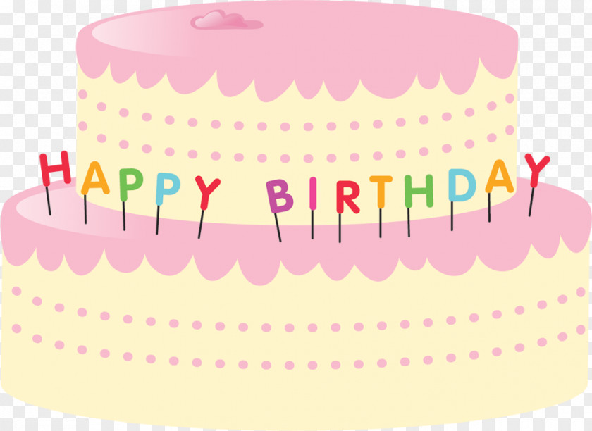 Birthday Buttercream Cake Decorating PNG