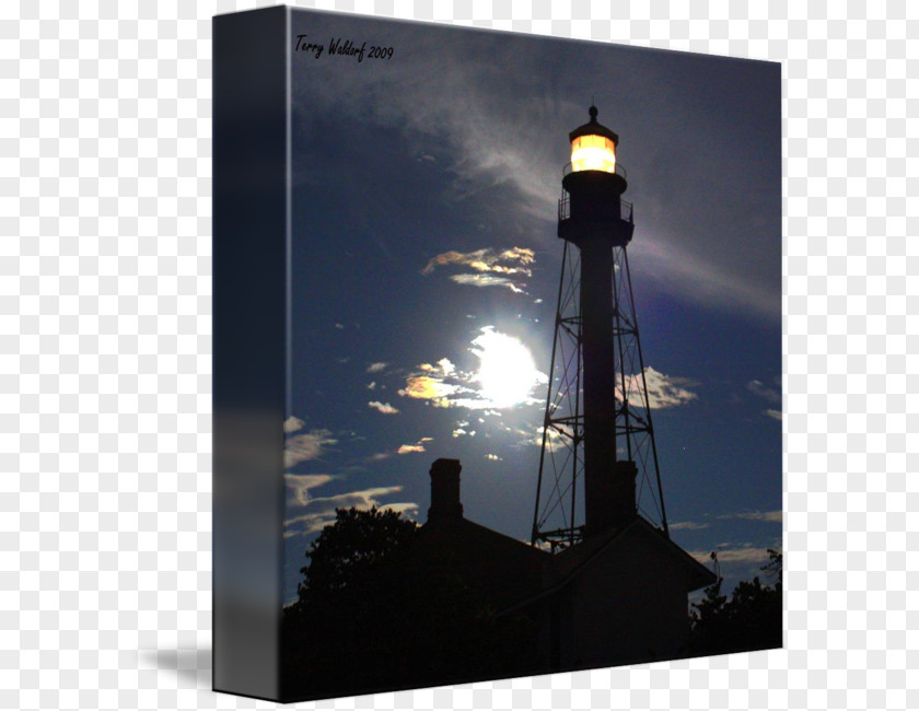 BLUR LIGHTS Lighthouse Gallery Wrap Sanibel Canvas Art PNG