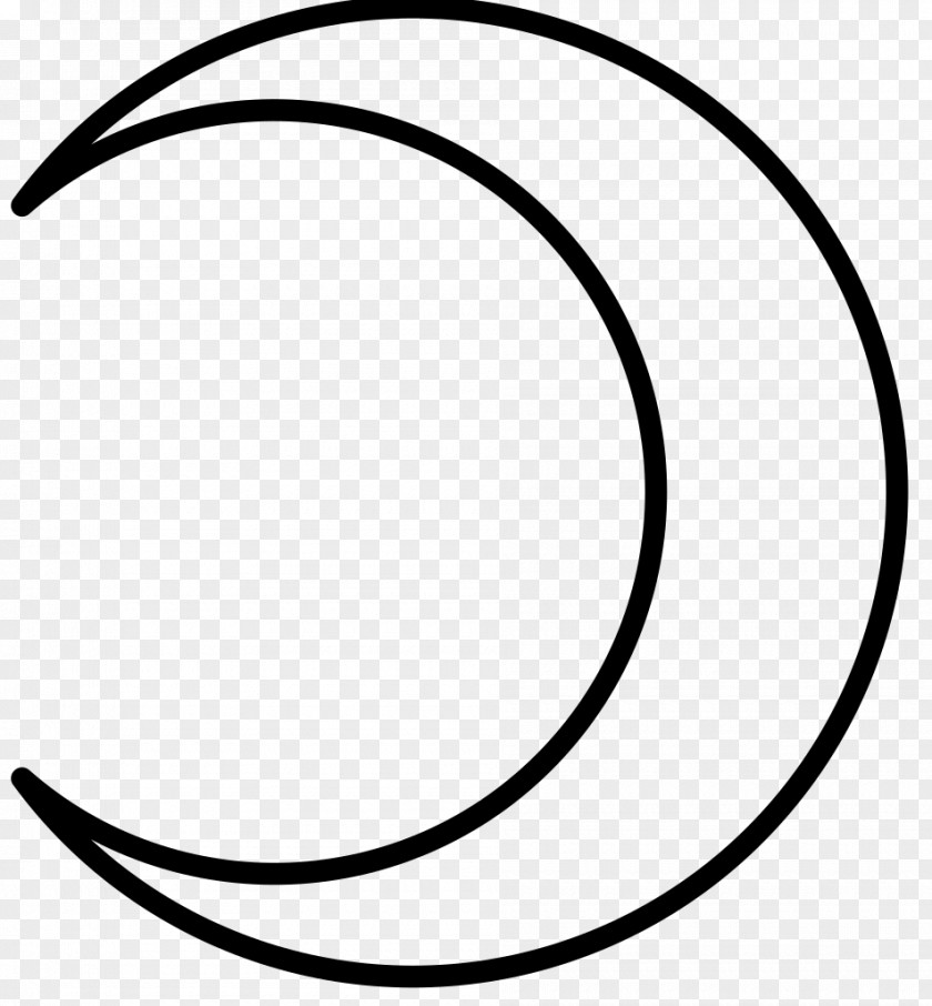 Crescent Drawing Symbol Lunar Phase Moon PNG