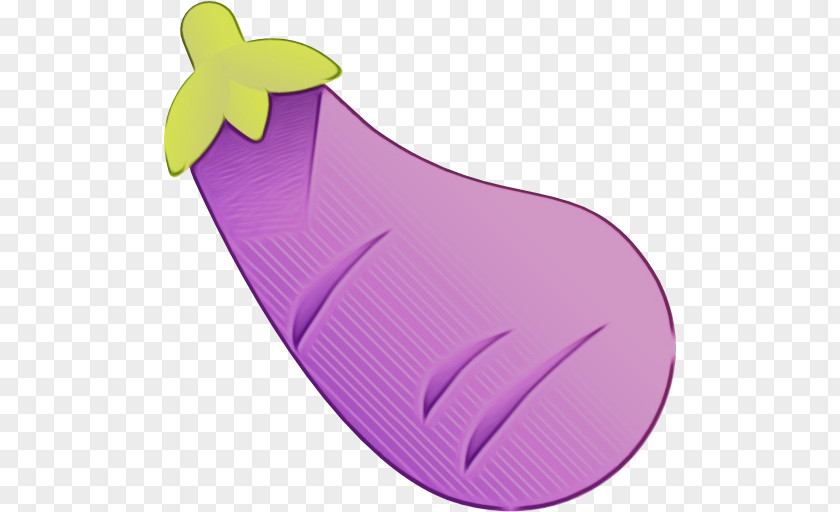 Eggplant Plant Watercolor Leaf PNG