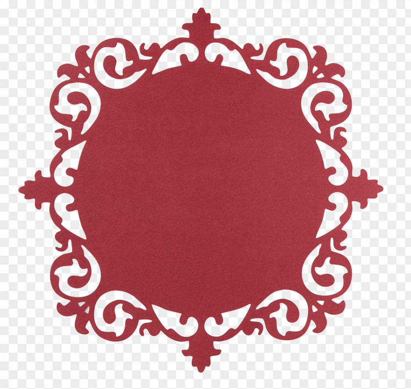 Maroon Frame Paper Picture Frames Ornament Die Cutting PNG