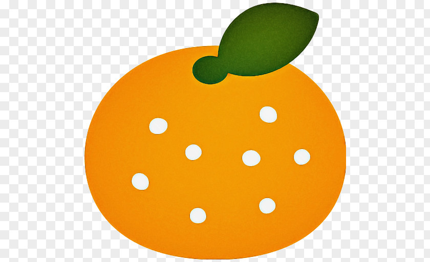 Polka Dot Plant Orange Emoji PNG