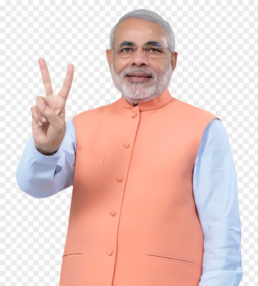 Sign Language Hand Modi Cartoon PNG