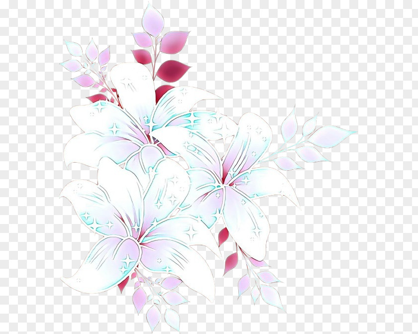 Floral Design Cut Flowers Pattern PNG