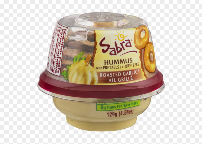 Garlic Vegetarian Cuisine Hummus Pretzel Sabra Flavor PNG