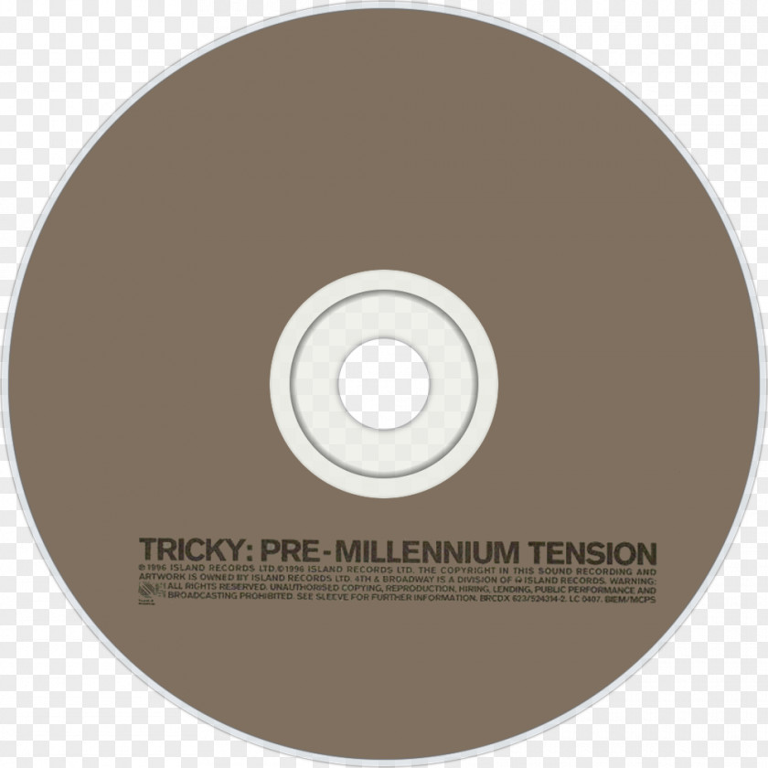 Tricky Compact Disc Pre-Millennium Tension Brand PNG