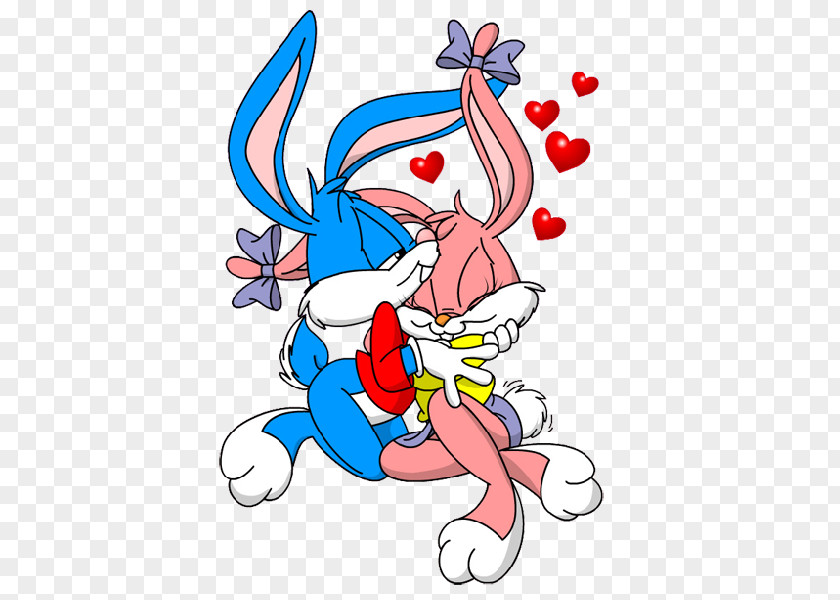 Easter Bunny Bugs Love Cartoon Clip Art PNG