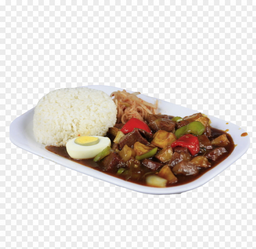 Egg Black Pepper Beef Rice Vegetarian Cuisine Cake Pot Roast Asian Fried PNG
