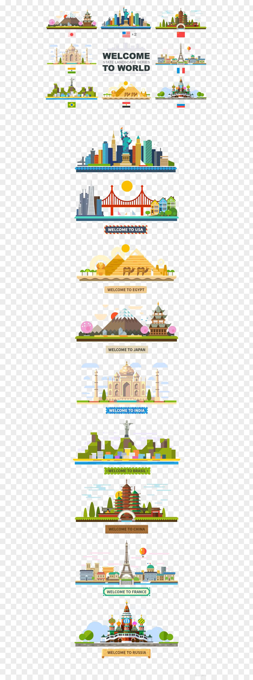 City Drawing Landmark Cartoon Illustration PNG