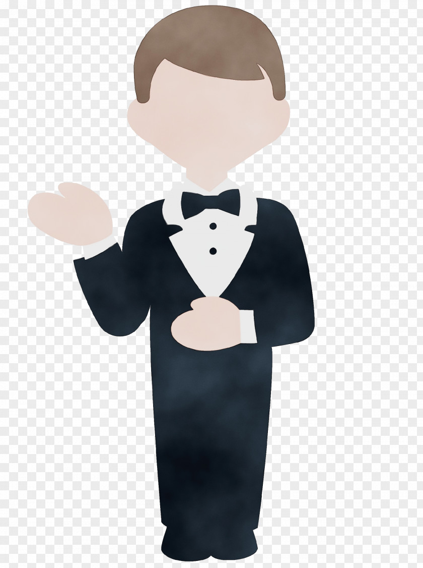 Gesture Gentleman Formal Wear Cartoon Tuxedo Suit Male PNG