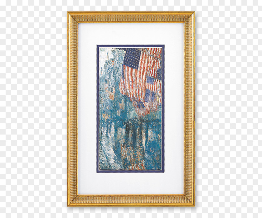 Painted Flag Oval Office The Avenue In Rain Painting Impressionism Painter PNG