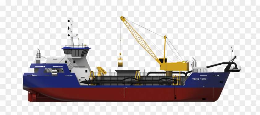 Ship Dredging Vessel Trailing Suction Hopper Dredger Suceuse PNG