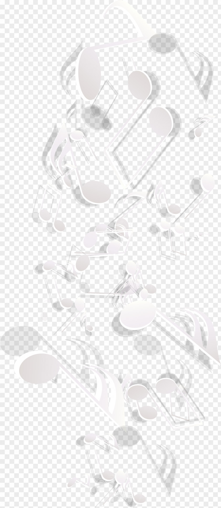 White Notes Floating Material Drawing Pattern PNG