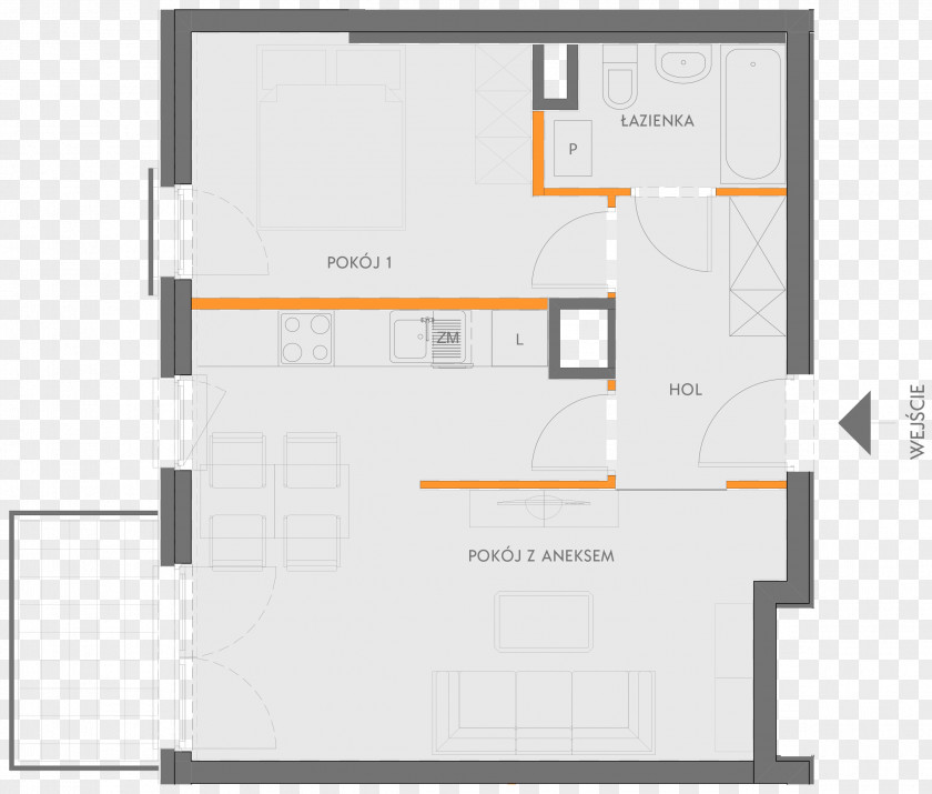 Angle Floor Plan PNG