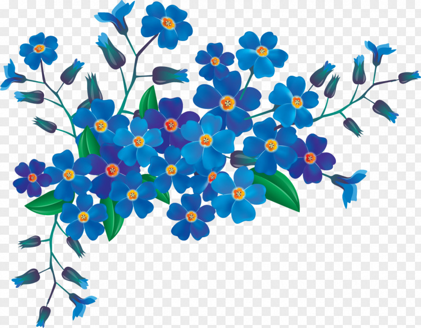 Blue Flower Royalty-free Clip Art PNG