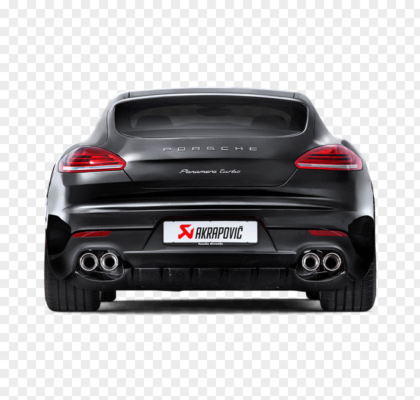 Sports Car Porsche Panamera Exhaust System PNG