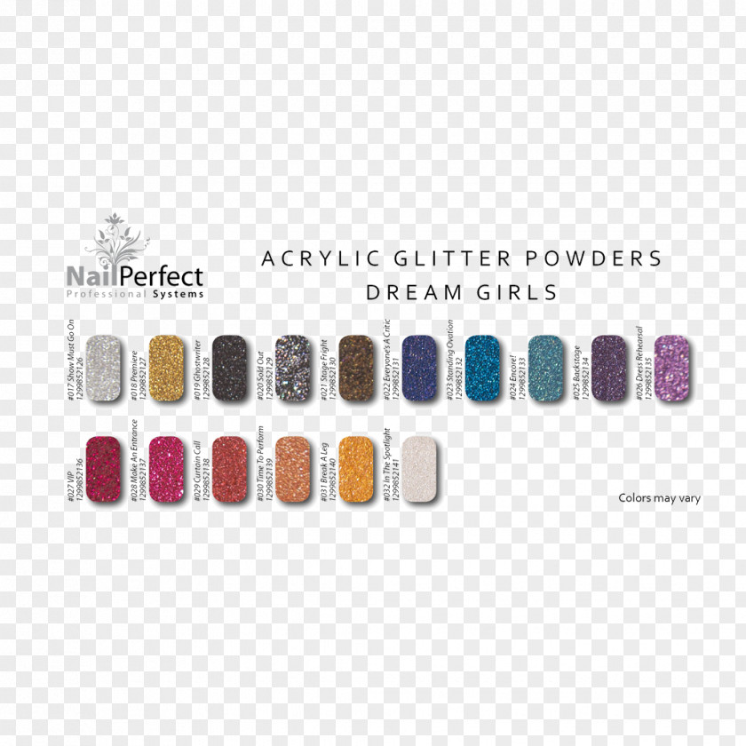 Colorful Glitter Cosmetics Font PNG