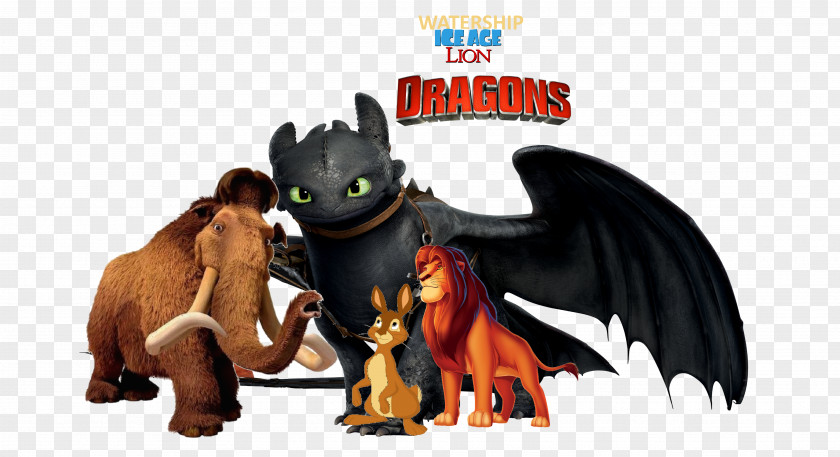 Ice Age Lion Diatryma Mom Dragon Simba Manfred PNG