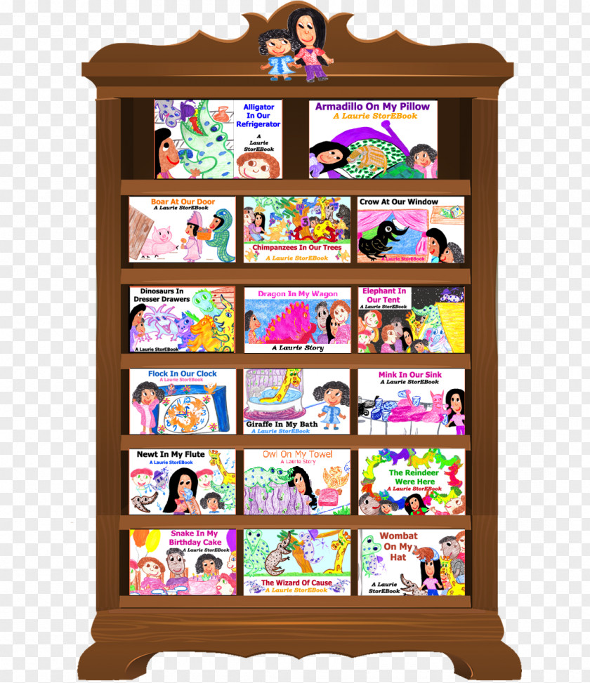 Store Shelf Bookcase Furniture Toy PNG
