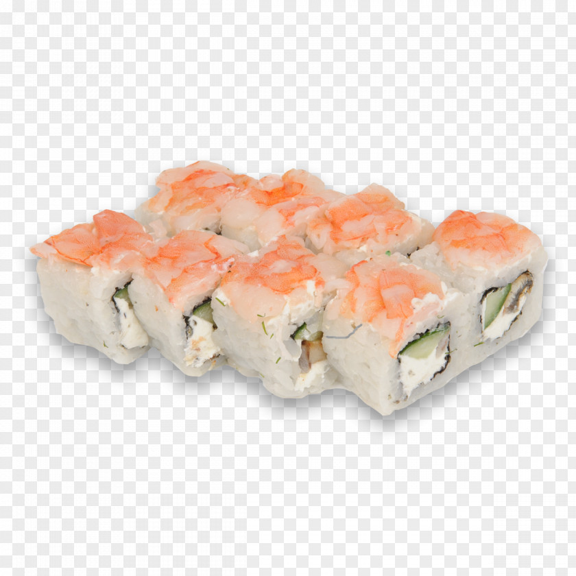 Sushi Roll Makizushi Smoked Salmon California Japanese Cuisine PNG