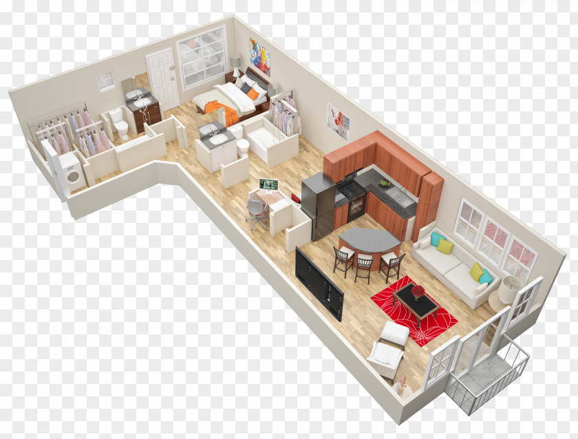 Apartment Mariposa Lofts Apartments Floor Plan House PNG