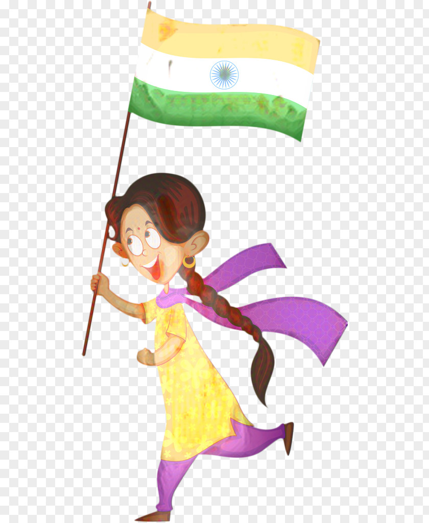 Cartoon Indian Art India Independence Day Flag PNG
