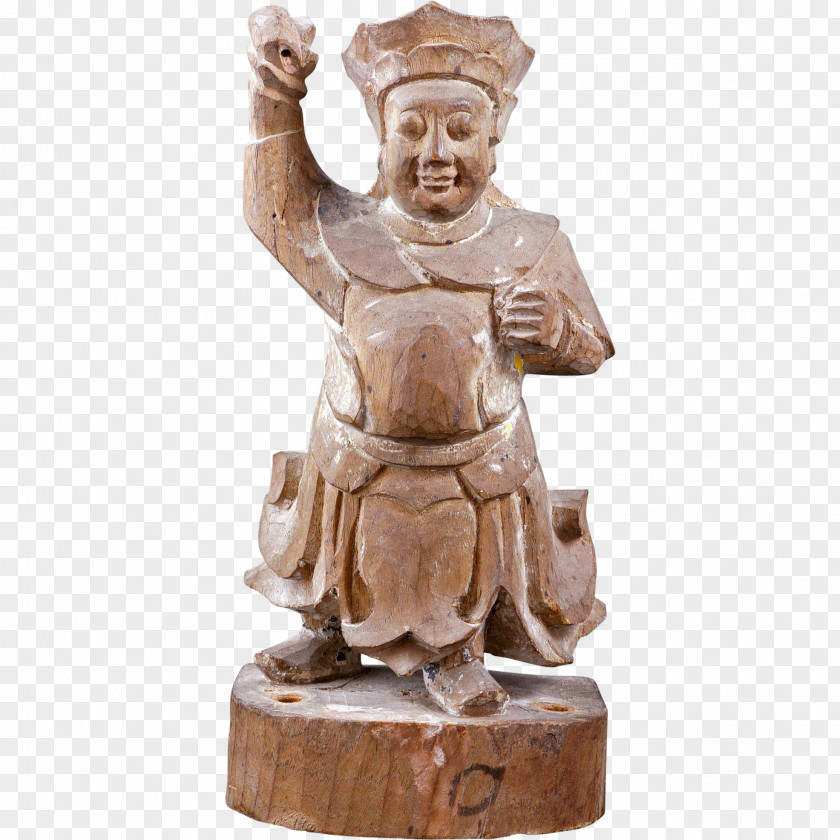 Chinese Style Wood Carving Sculpture Stone Statue PNG