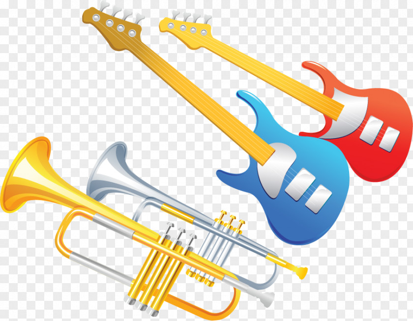 Queen Musical Poster Vector Material Guitar Trumpeter Instrument Tuba PNG