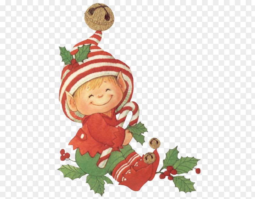 Christmas Elf Candy Cane Clip Art PNG