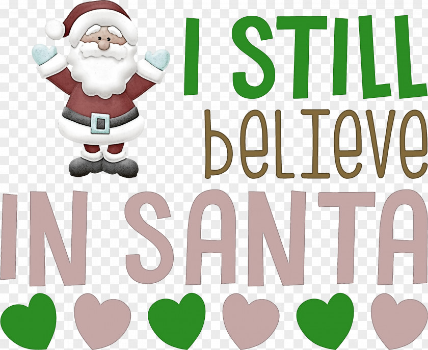 I Love Santa Christmas PNG