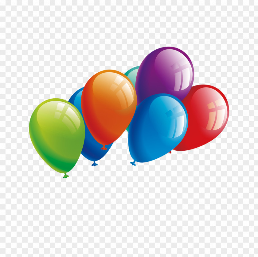 Plane Balloon Element Birthday PNG