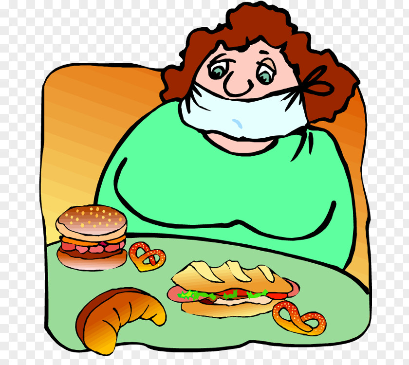 Ravenous Cliparts Junk Food Healthy Diet Dieting Clip Art PNG