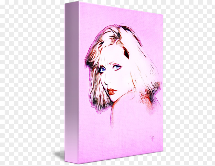 Debbie Harry Acrylic Paint Pink M Art Resin PNG