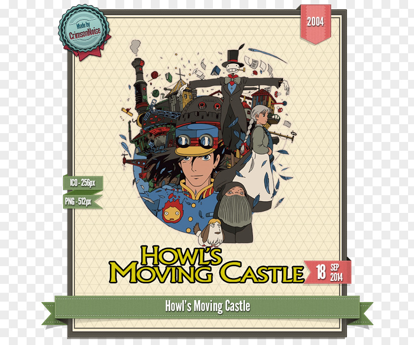 Howl's Moving Castle Ghibli Museum Calcifer Wizard Howl Studio Mondo PNG
