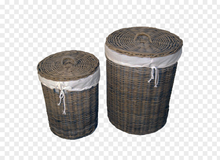 Tree Rattan Basket Wicker Lid White PNG