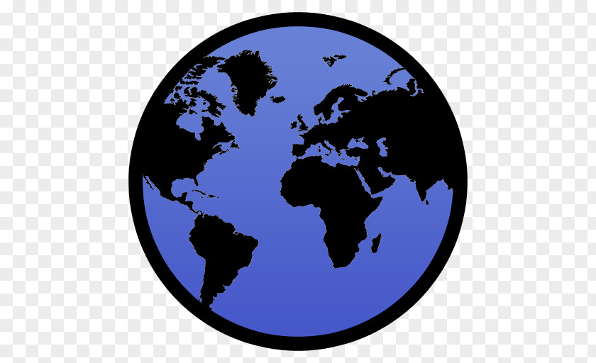 World Map Globe Vector PNG