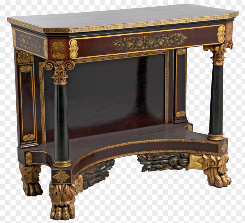 Antique Table Cabinet Of Curiosities Furniture Desk PNG