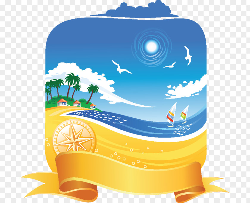 Beach Drawing Clip Art PNG