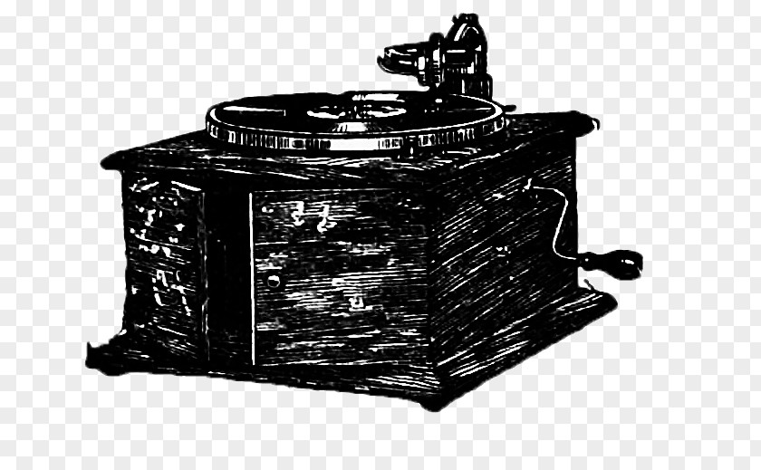 Gramophone Adventures In Steam Monochrome Photography Steampunk PNG