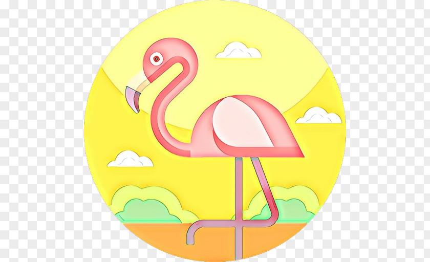 Yellow Greater Flamingo PNG