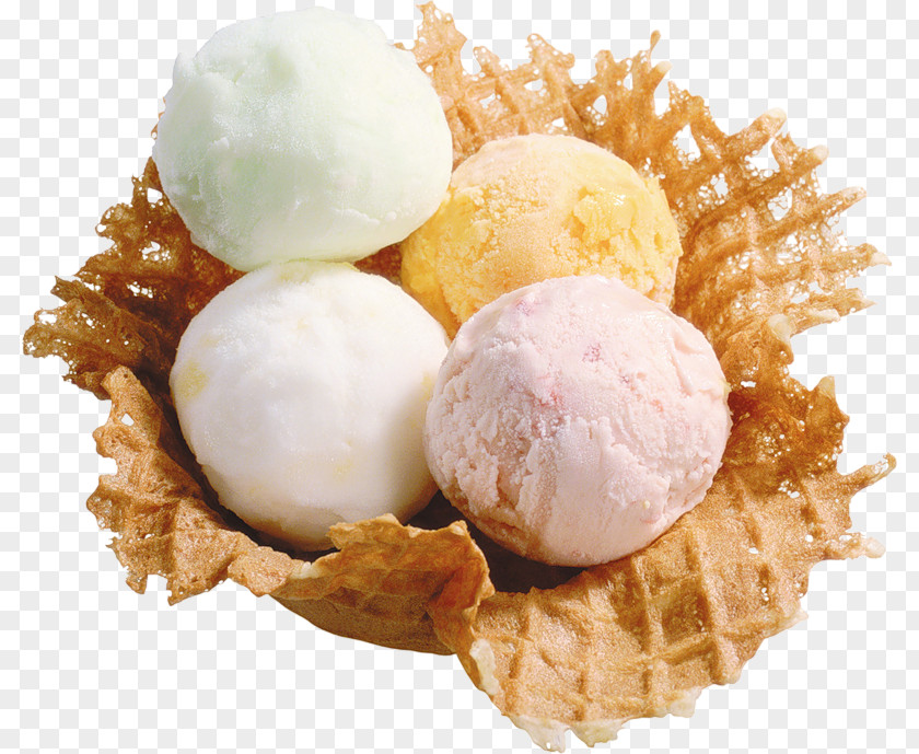 Four Ice Cream Balls Smoothie Gelato Cafe PNG