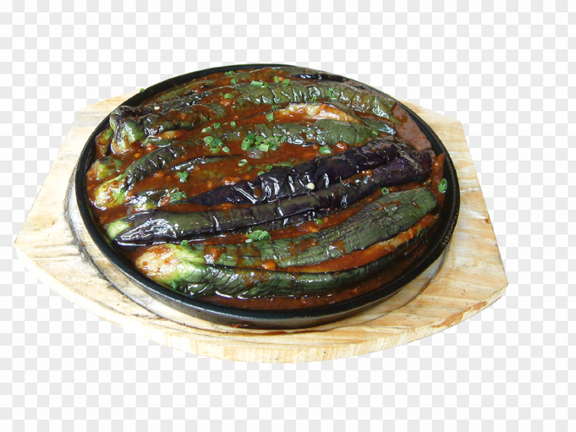 Iron Eggplant Sauce Seafood Teppanyaki Barbecue Braising PNG