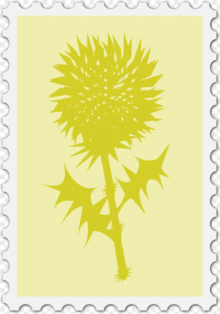 Stamps Clipart Scotland Thistle Clip Art PNG
